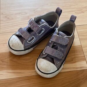 Converse Kids Sneakers in Purple and White